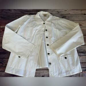 Woolrich Women’s Chore Utility Field Jacket Ivory XL. 1273